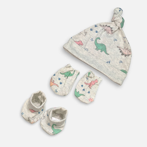 Baby Cap, Mittens and Booties Set