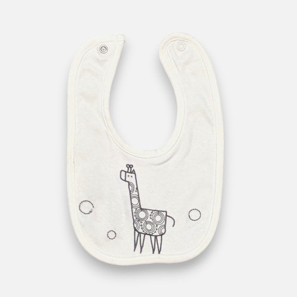 Safari Baby Bib, Cap, Mittens and Booties Set