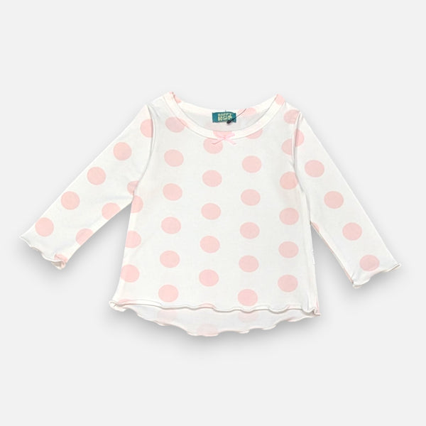 While Printed Full Sleeves Top