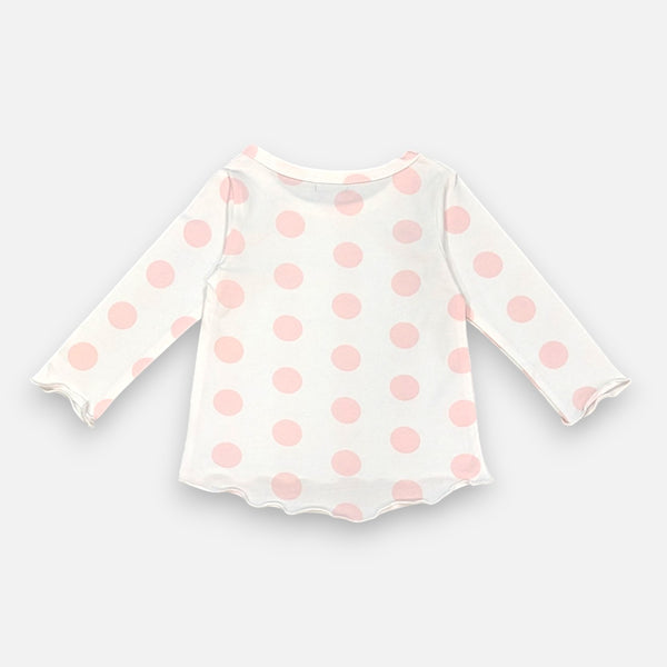 While Printed Full Sleeves Top