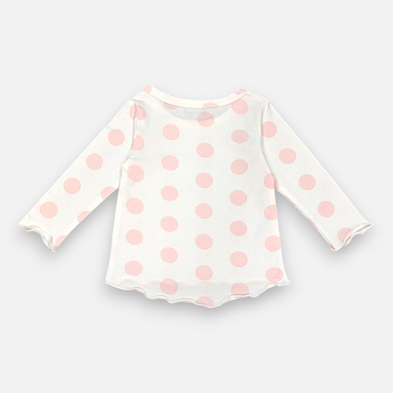 While Printed Full Sleeves Top