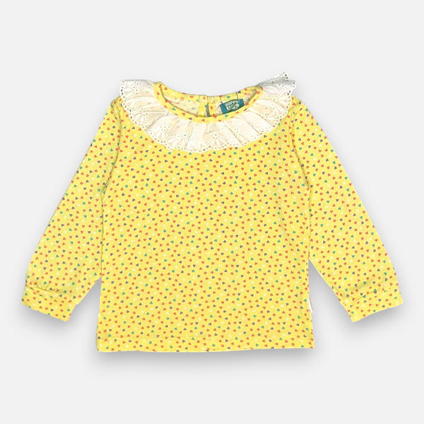 Full Sleeves Printed Frill Top