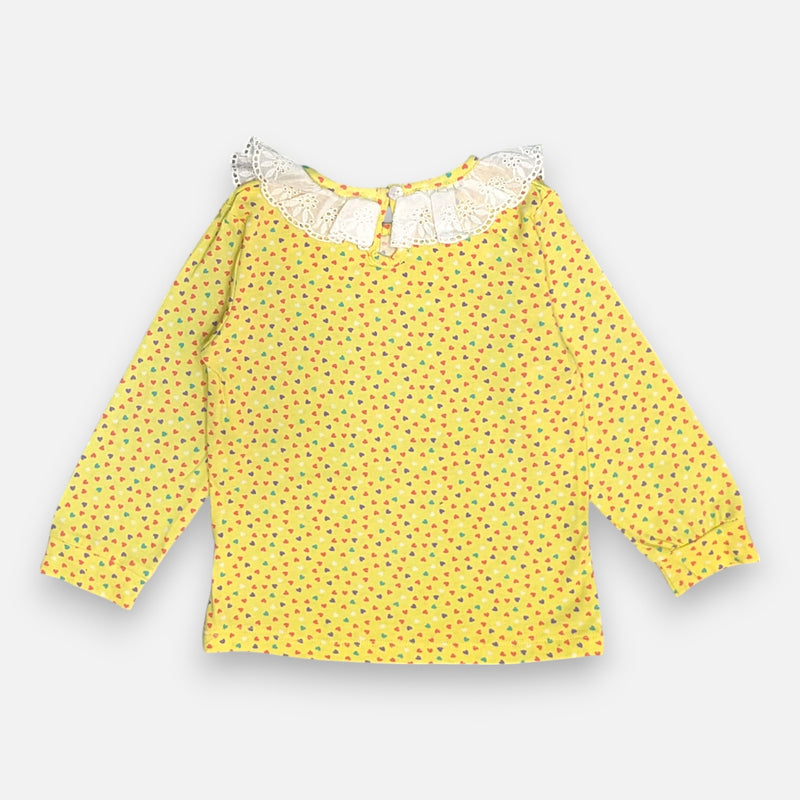 Full Sleeves Printed Frill Top