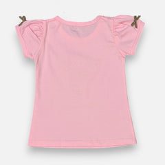 Girl Regular Fit Pink Flower Top