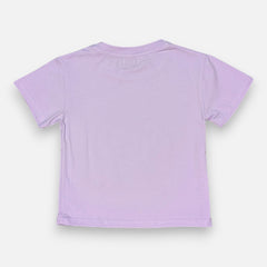 Girl Regular Fit Sequin Bow Purple Top