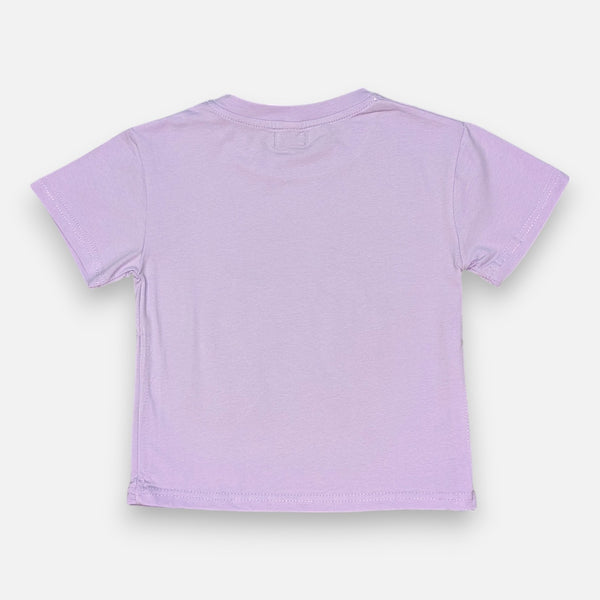 Girl Regular Fit Sequin Bow Purple Top