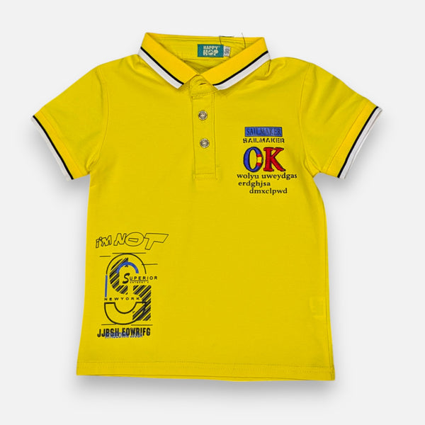 Yellow Collar Polo T-shirt