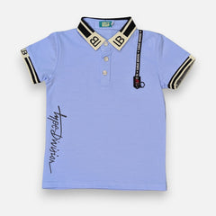 Light Blue Collar Polo T-shirt