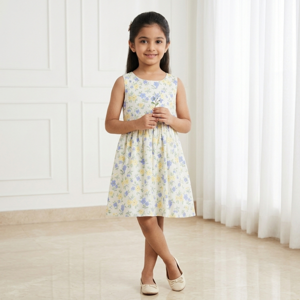 Blossom Meadow Sleeveless Frock