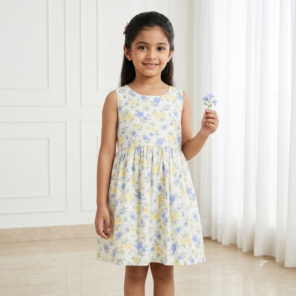 Blossom Meadow Sleeveless Frock