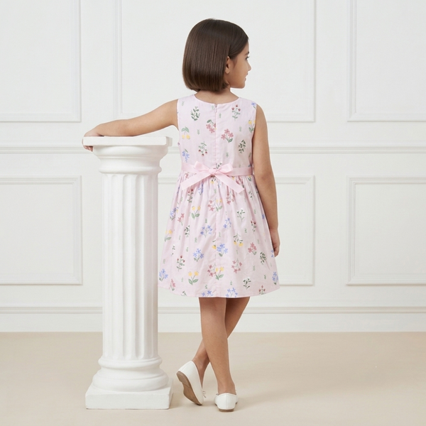 Pastel Pink Floral Frock