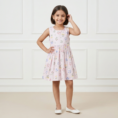 Pastel Pink Floral Frock