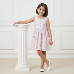 Pastel Pink Floral Frock
