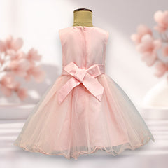 Peach Sleeveless Glitter Princess Dress