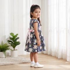 Midnight Blossom Garden Frock