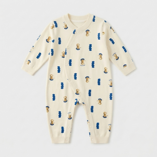 Deep Blue Sea Seahorse Romper