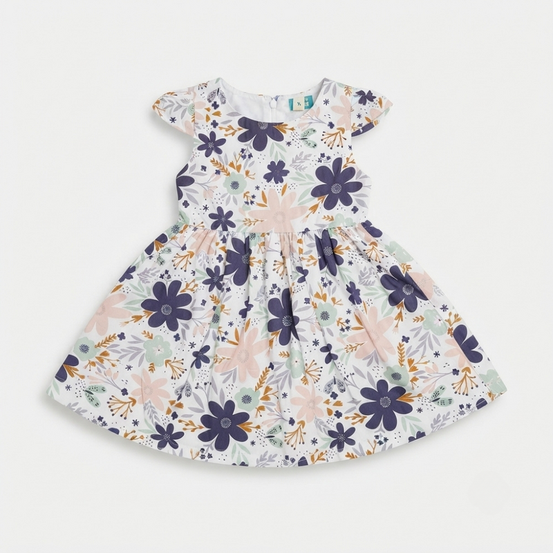 Blush & Indigo Meadow Flutter Frock