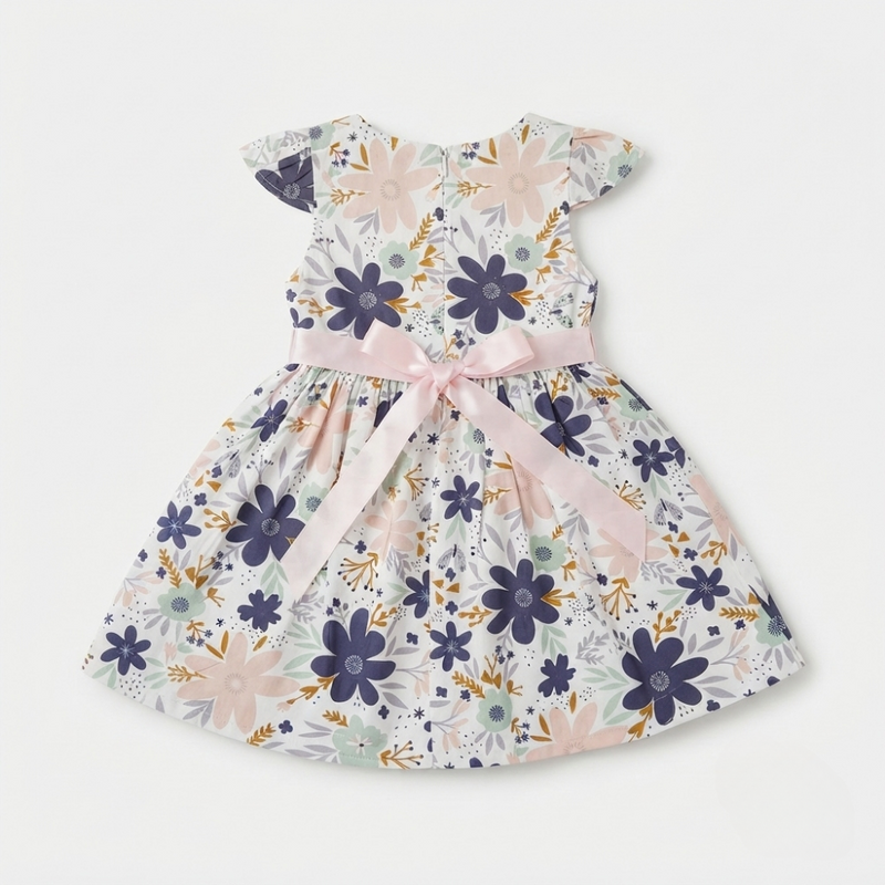 Blush & Indigo Meadow Flutter Frock