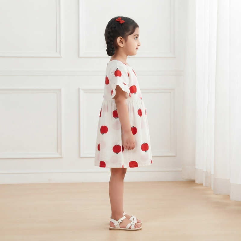 Little Apple Print Dress