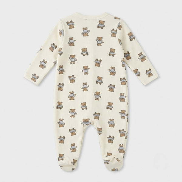 Sleepy Teddy Bear Quilted Romper