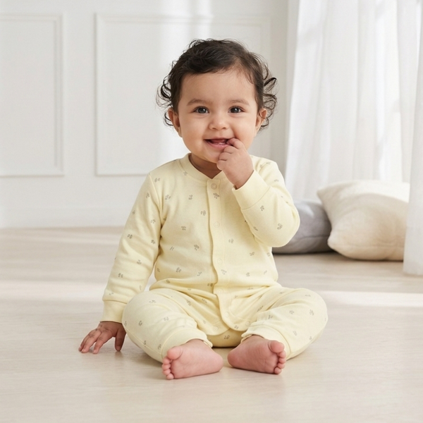 Yellow Tiny Blossom Romper