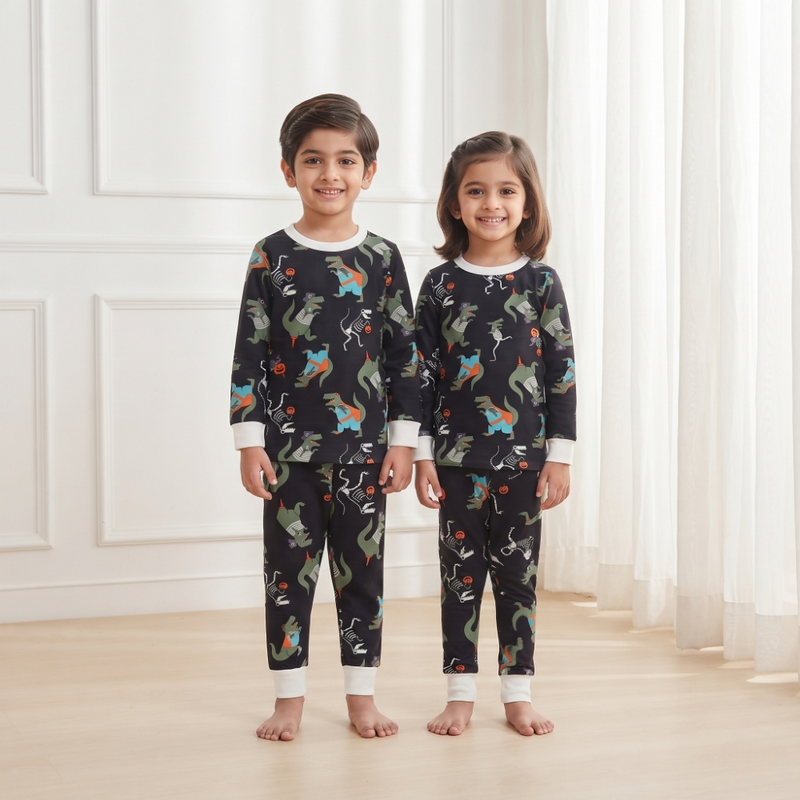 Dino Skeleton Glow Nightsuit