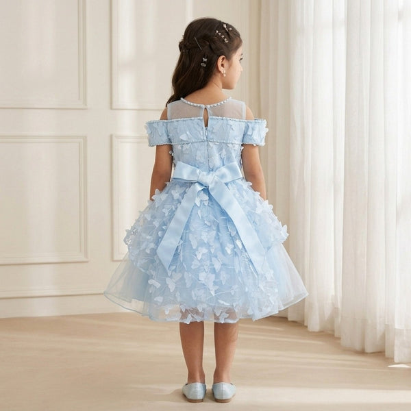 Elsa Butterfly Sky Princess Dress
