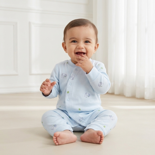 Little Panda Meadow Romper