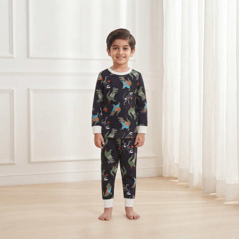 Dino Skeleton Glow Nightsuit