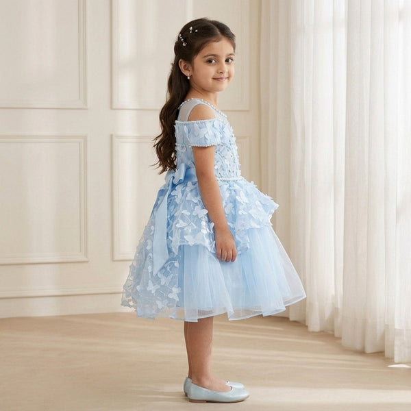 Elsa Butterfly Sky Princess Dress