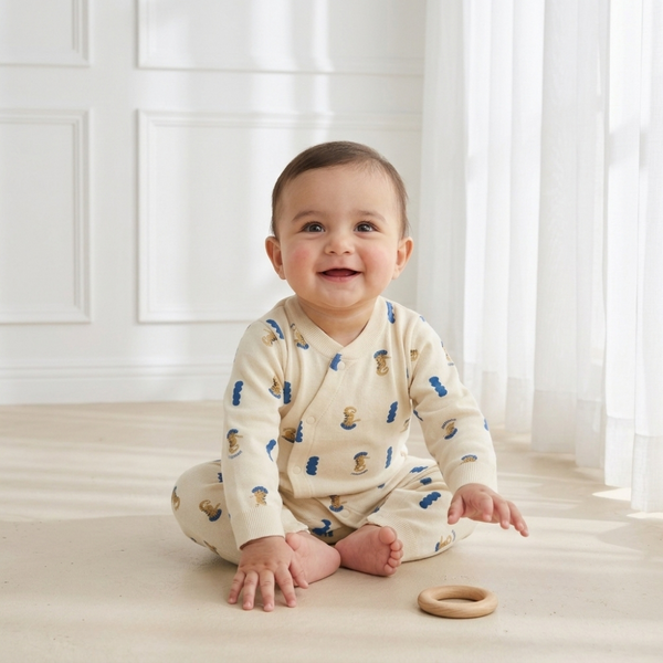 Deep Blue Sea Seahorse Romper