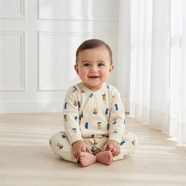 Deep Blue Sea Seahorse Romper
