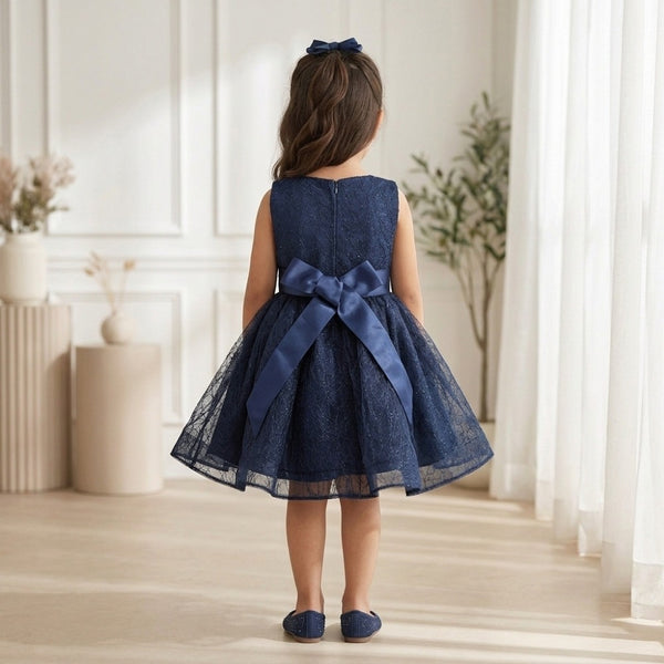 Midnight Bow Princess Dress