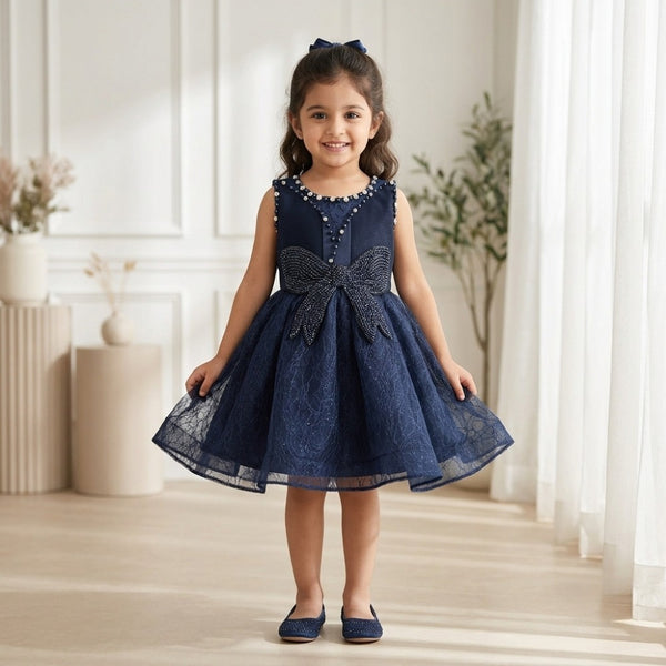 Midnight Bow Princess Dress