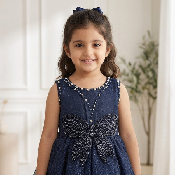 Midnight Bow Princess Dress