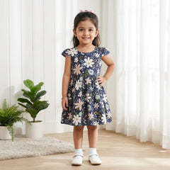 Midnight Blossom Garden Frock