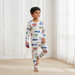 Traffic Jam Striped Nightsuit