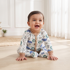 Little Explorer Safari Quilted Romper