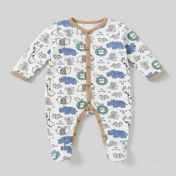 Little Explorer Safari Quilted Romper