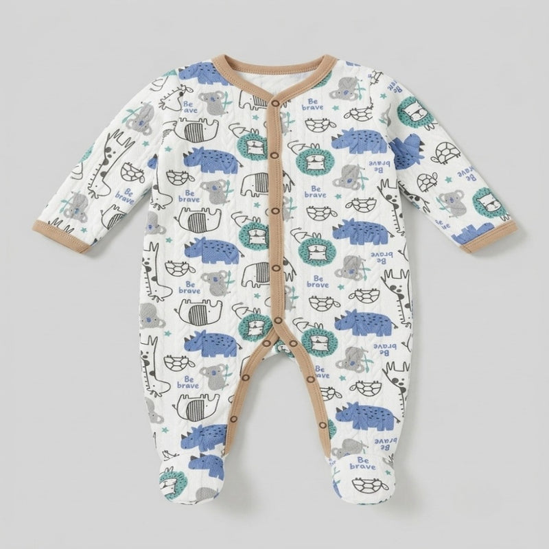Little Explorer Safari Quilted Romper