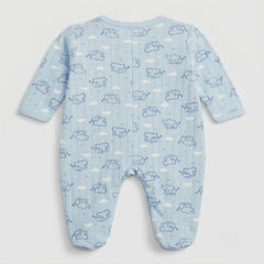Blue Elephant Dreams Quilted Romper