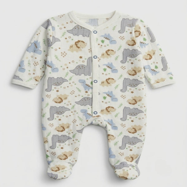 Pastel Jurassic Quilted Romper