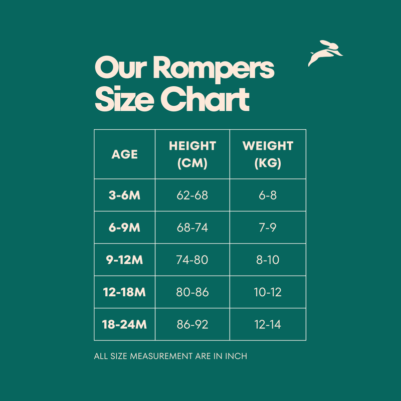 Floral Printed Frill Rompers (Footer)