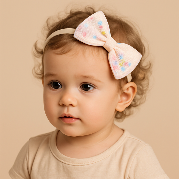 Bow Embellished Pink Hairband