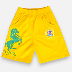 Yellow Boys Polo T-shirt with Shorts Set
