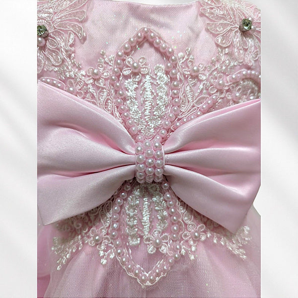 Pink Knee Length Princess Dress