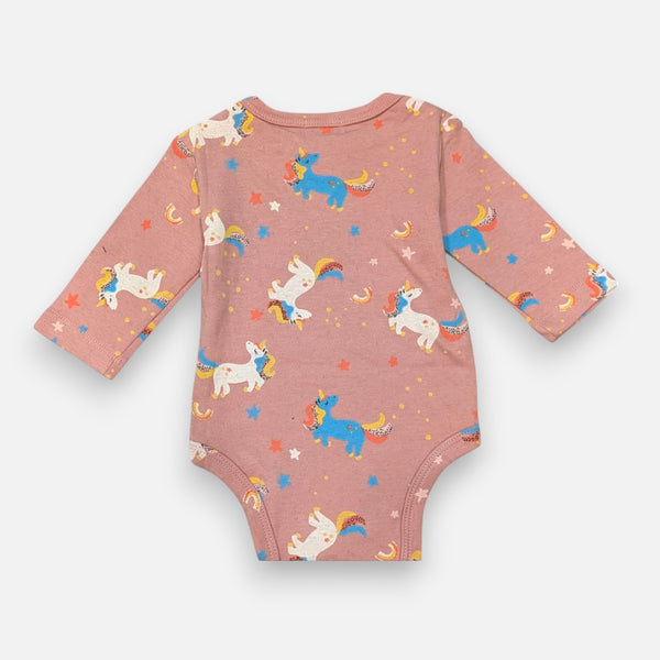 Peach Full Sleeves baby Onesies
