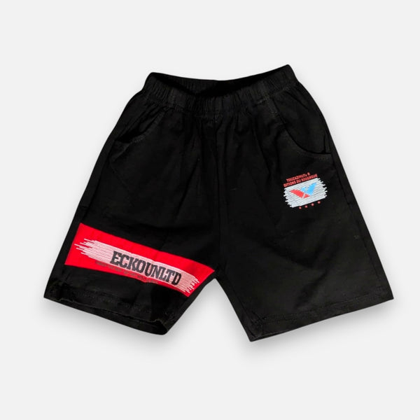 Black Boys Polo T-shirt with Shorts Set