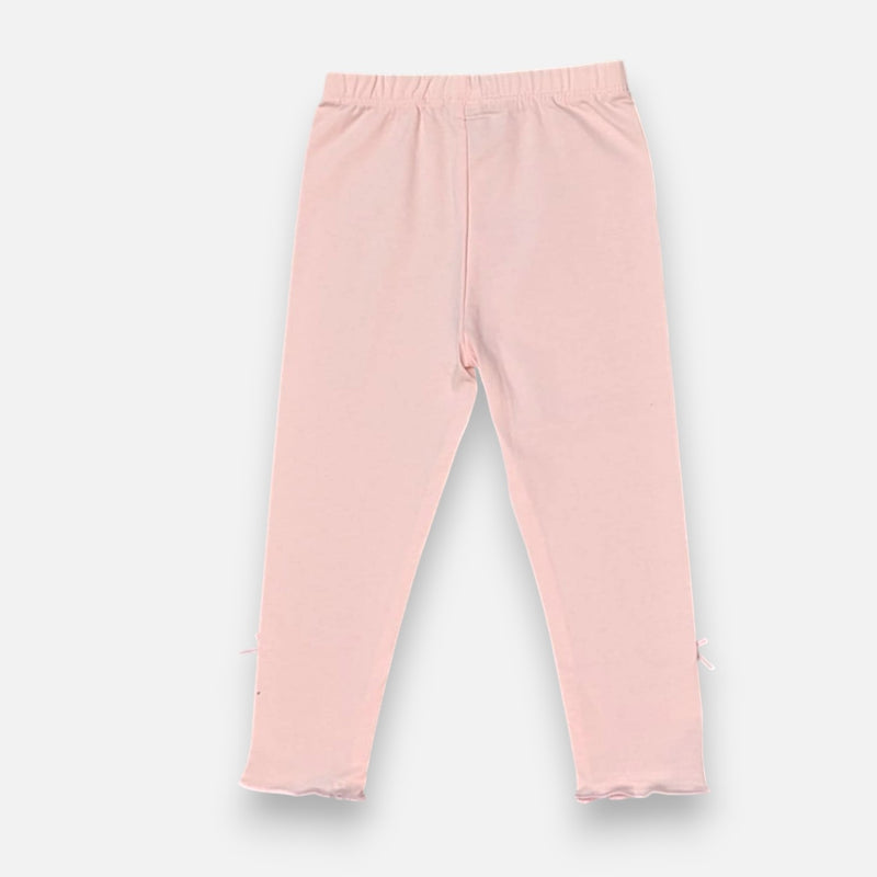 Pink Solid Leggings