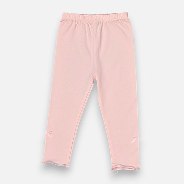 Pink Solid Leggings